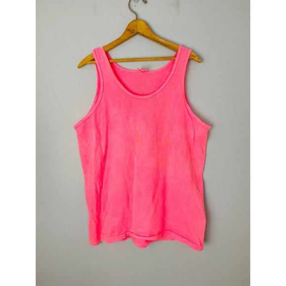 Vintage Skate Asylum Neon Tank Top, Size L, 1989 Epic Surf & Skate, 80s Skater - Picture 2 of 9